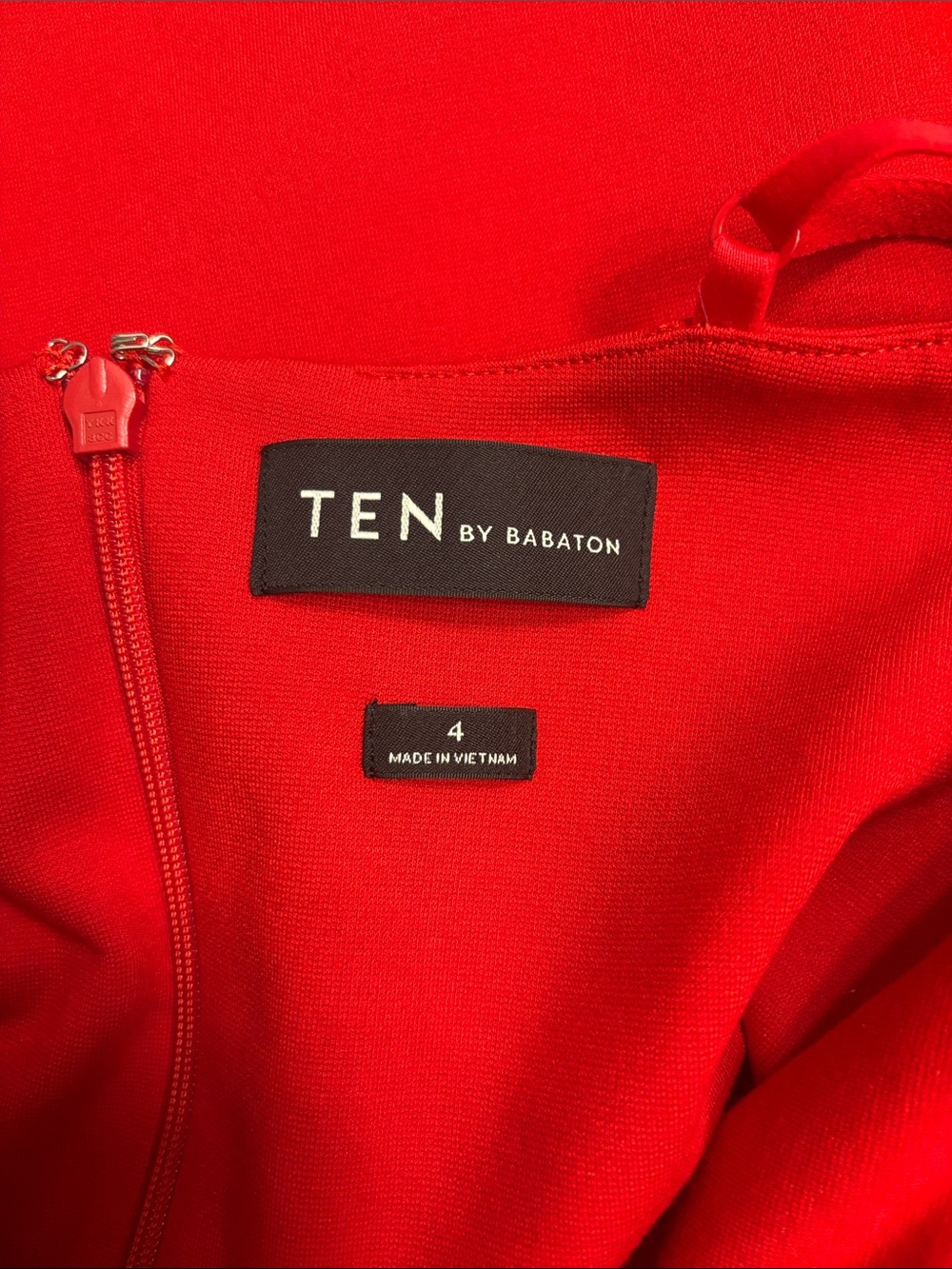 Babaton Aritzia Red Spaghetti-Strap Mini Dress Size 4 / Small Like New - Picture 6 of 7